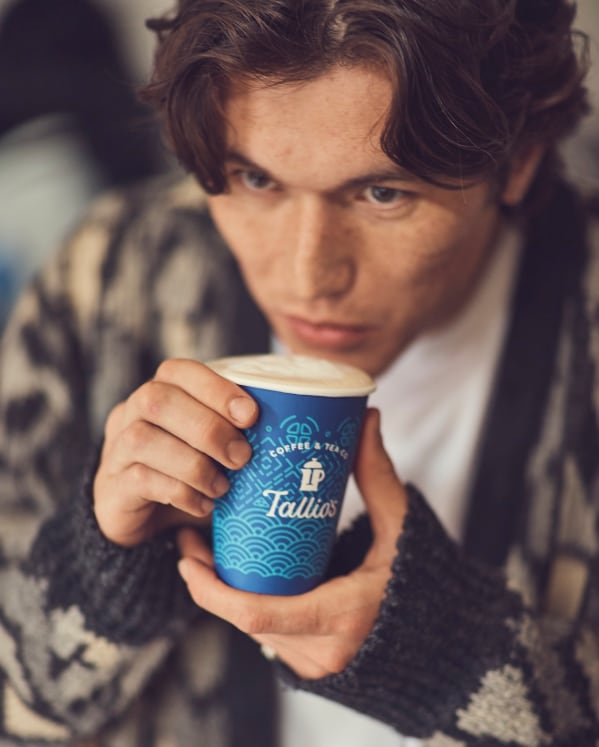 Enjoying a cup of Tallio's